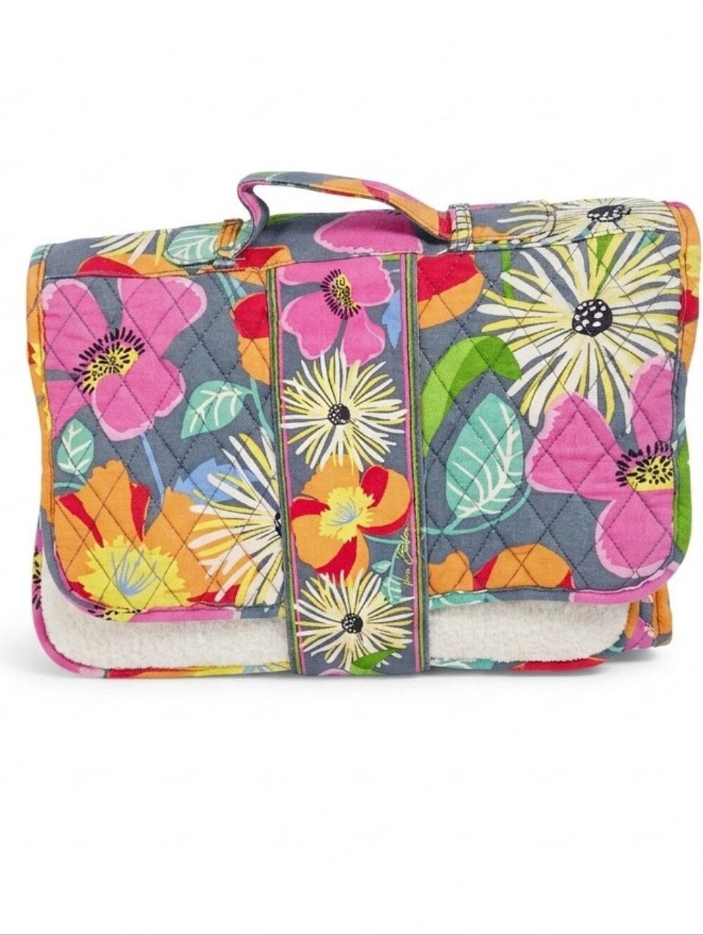 Vera Bradley Jazzy Blooms Quilted Travel Diaper Changing Pad